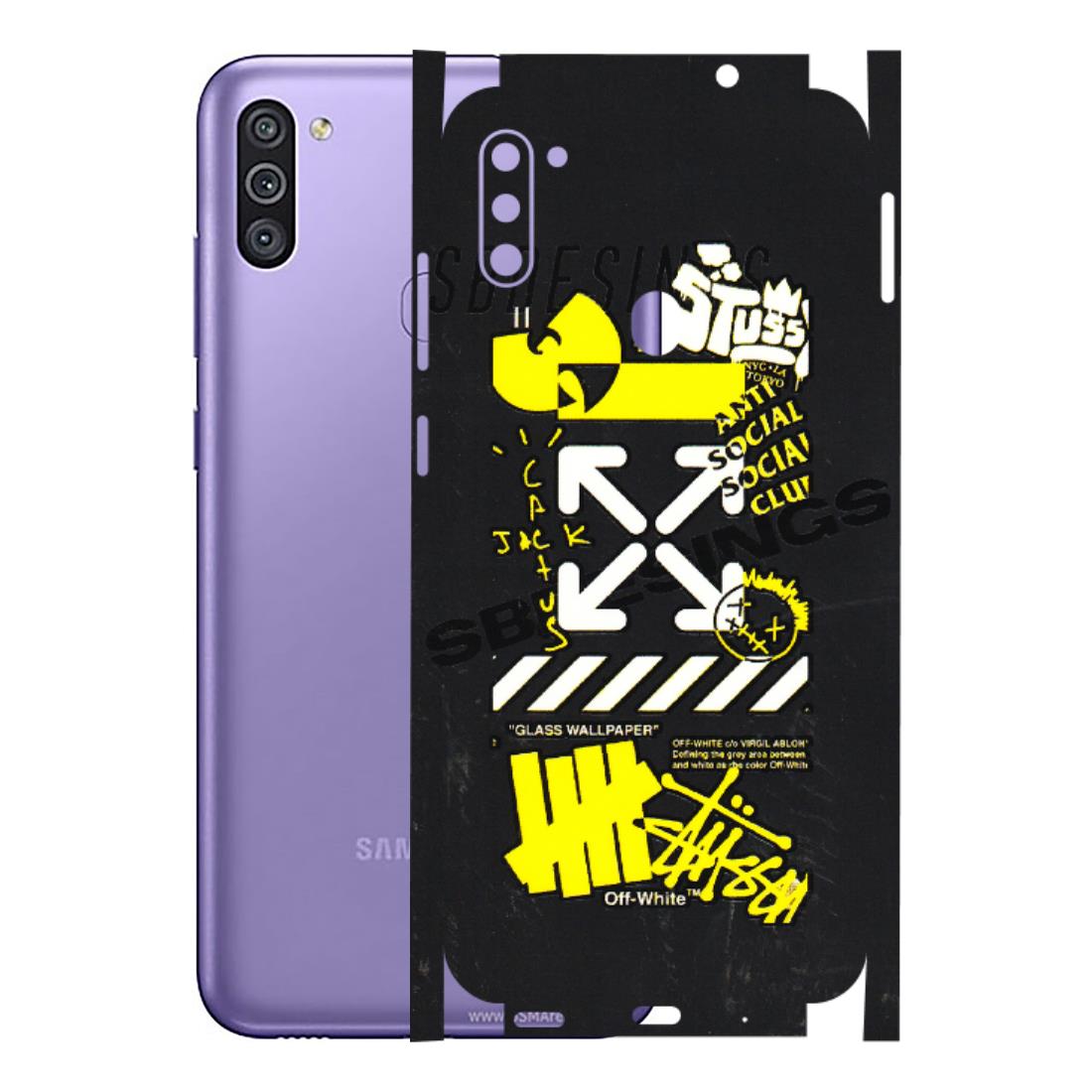 Samsung M/F/Note/Flip and C Phone Skins (All Models) - Anti Social Graffiti - 3D Embossed Finish (L-198) Samsung Galaxy M11