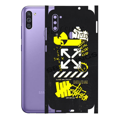 Samsung M/F/Note/Flip and C Phone Skins (All Models) - Anti Social Graffiti - 3D Embossed Finish (L-198) Samsung Galaxy M11