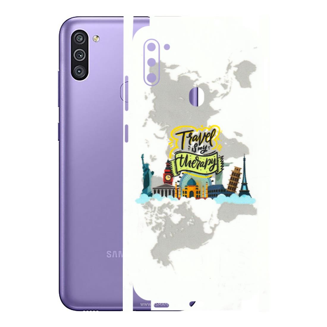 Samsung M/F/Note/Flip and C Phone Skins (All Models) - Travel Therapy - 3D Embossed Finish (L-199) Samsung Galaxy M11