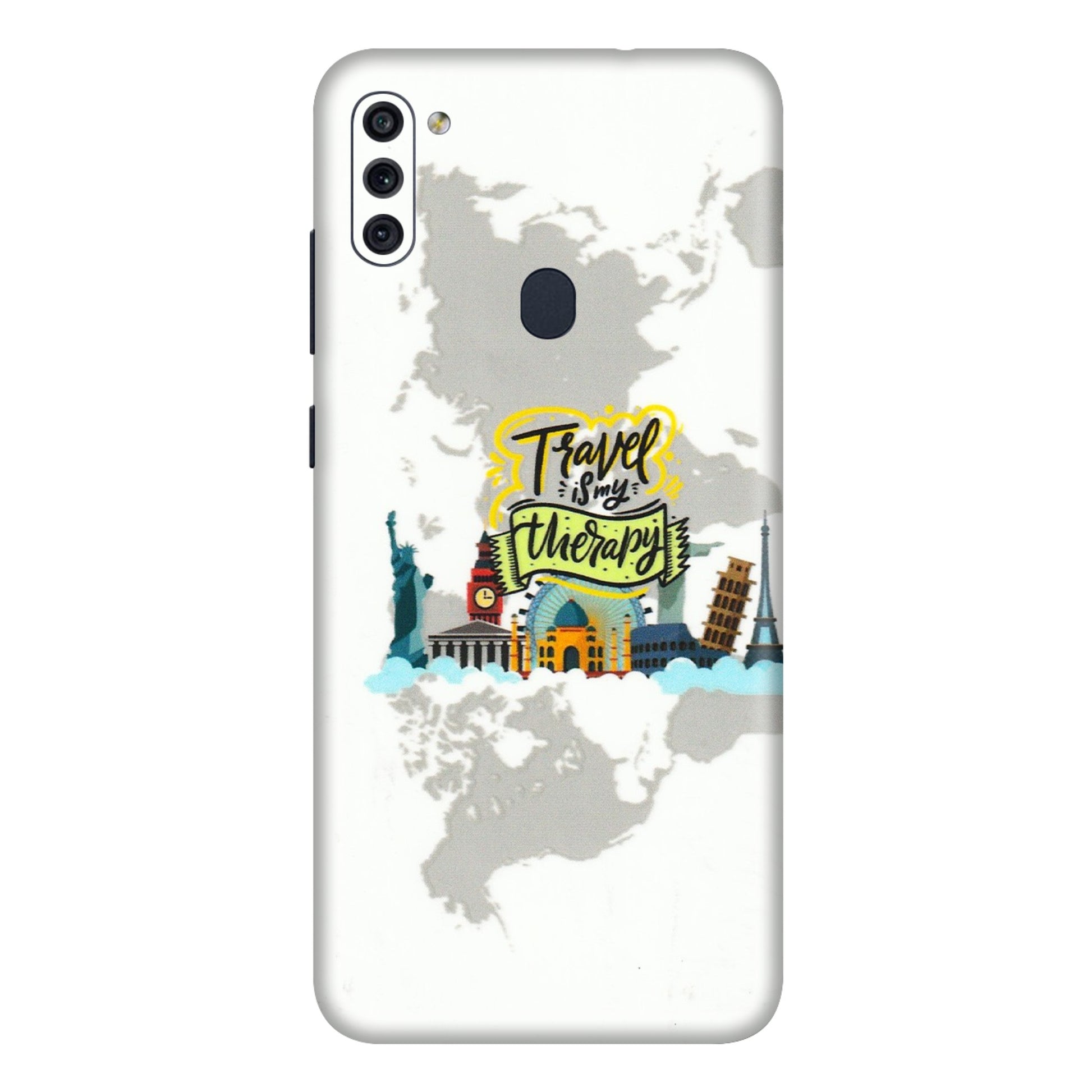 Samsung M/F/Note/Flip and C Phone Skins (All Models) - Travel Therapy - 3D Embossed Finish (L-199) Samsung Galaxy M11