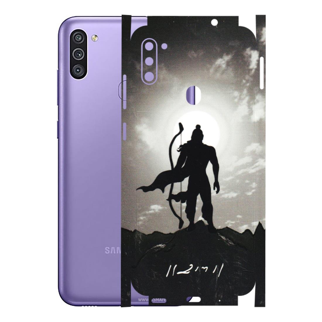 Samsung M/F/Note/Flip and C Phone Skins (All Models) - Jai Siya Ram - 3D Embossed Finish (L-200) Samsung Galaxy M11