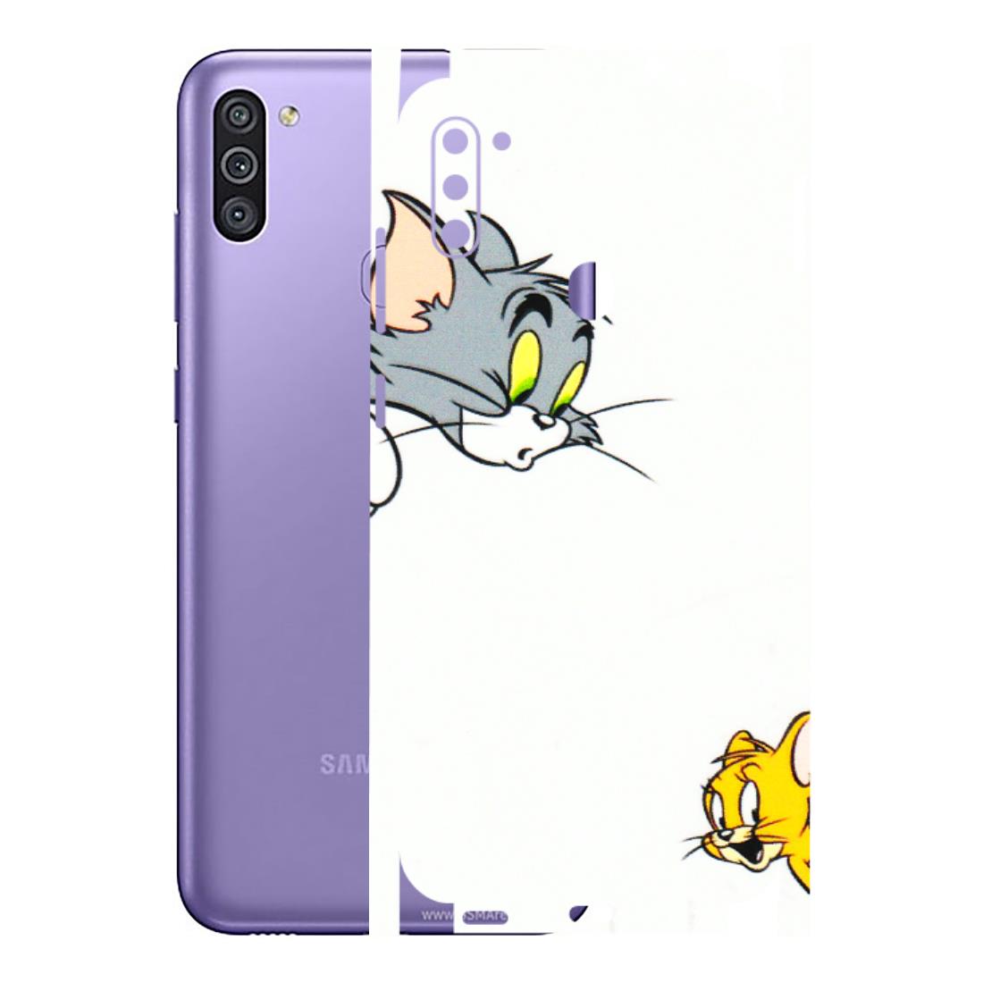 Samsung M/F/Note/Flip and C Phone Skins (All Models) - Cute Tom And Jerry - 3D Embossed Finish (L-220) Samsung Galaxy M11