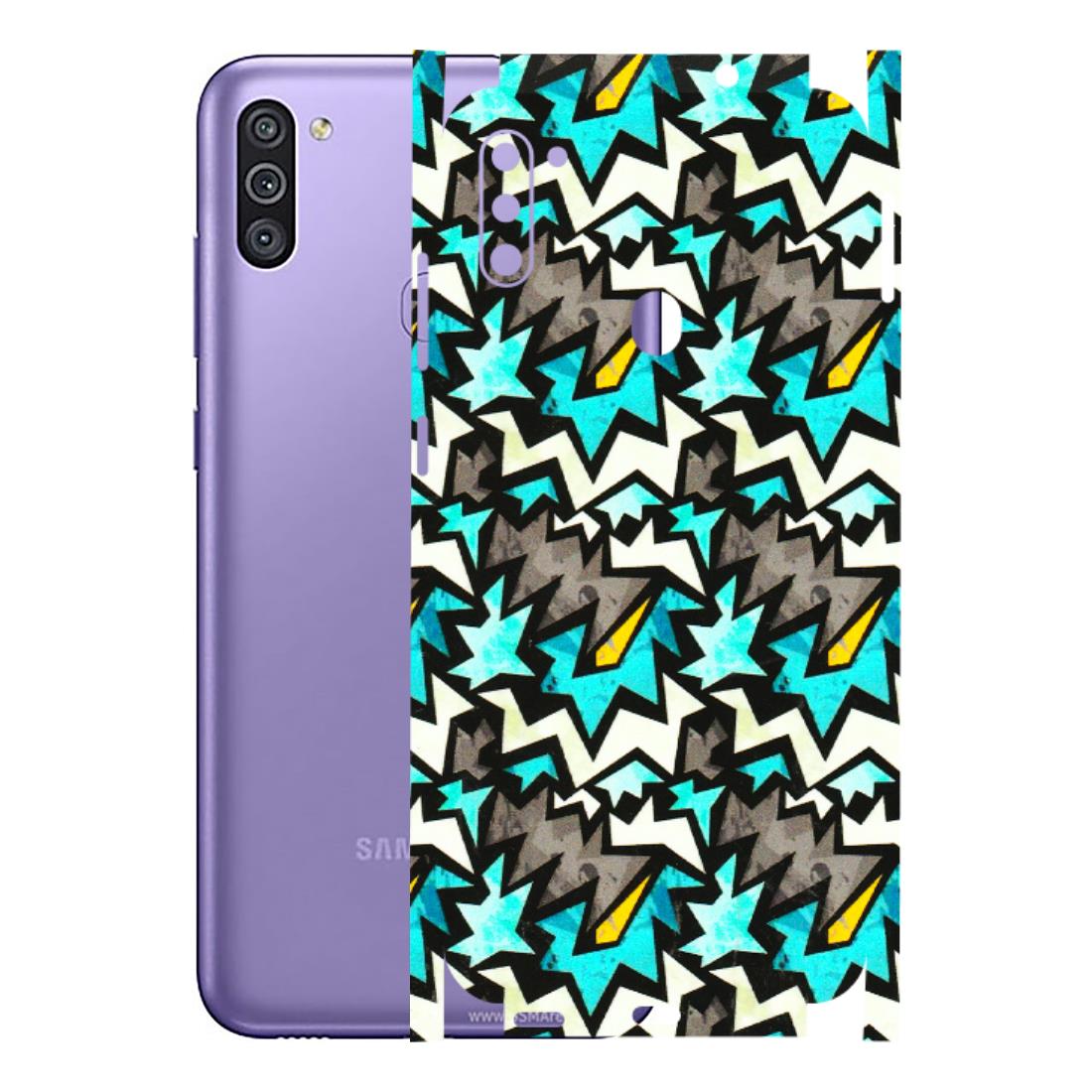 Samsung M/F/Note/Flip and C Phone Skins (All Models) - Funky Zig Zag - 3D Embossed Finish (L-223) Samsung Galaxy M11