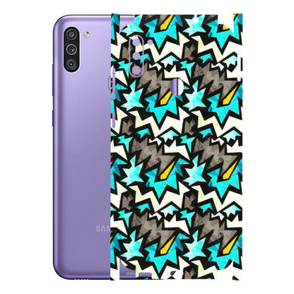 Samsung M/F/Note/Flip and C Phone Skins (All Models) - Funky Zig Zag - 3D Embossed Finish (L-223) Samsung Galaxy M11