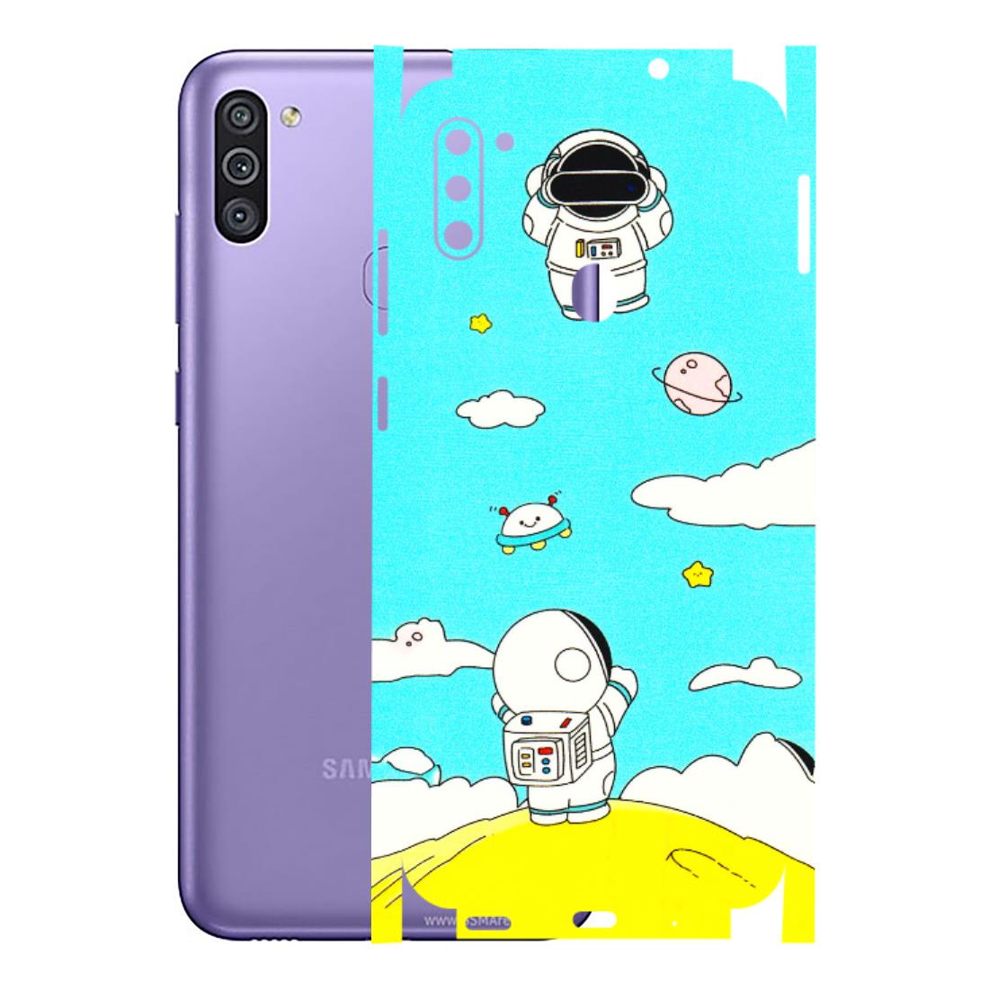 Samsung M/F/Note/Flip and C Phone Skins (All Models) - Blue Skies Astro Float - 3D Embossed Finish (L-230) Samsung Galaxy M11