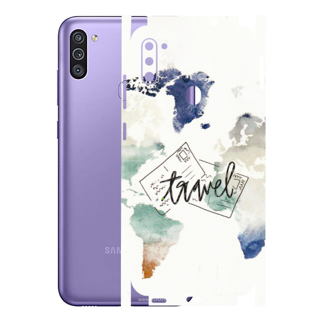 Samsung M/F/Note/Flip and C Phone Skins (All Models) - Travel The World - 3D Embossed Finish (L-232) Samsung Galaxy M11