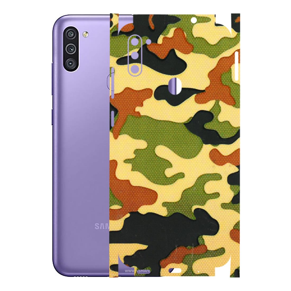 Samsung M/F/Note/Flip and C Phone Skins (All Models) - Indian Military - 3D Embossed Finish (L-234) Samsung Galaxy M11