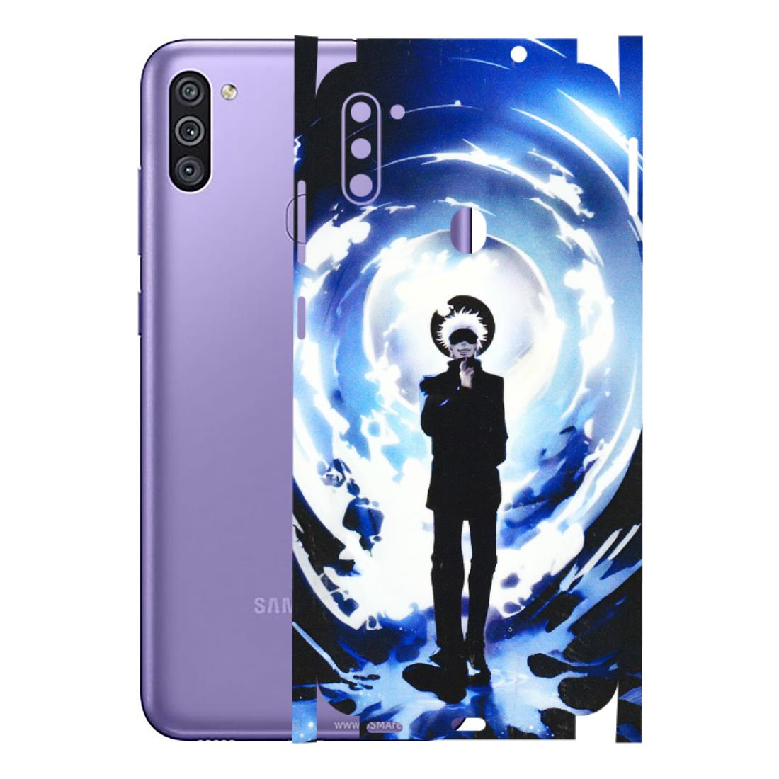 Samsung M/F/Note/Flip and C Phone Skins (All Models) - Satoru Gojo Dark Blue - 3D Embossed Finish (L-235) Samsung Galaxy M11
