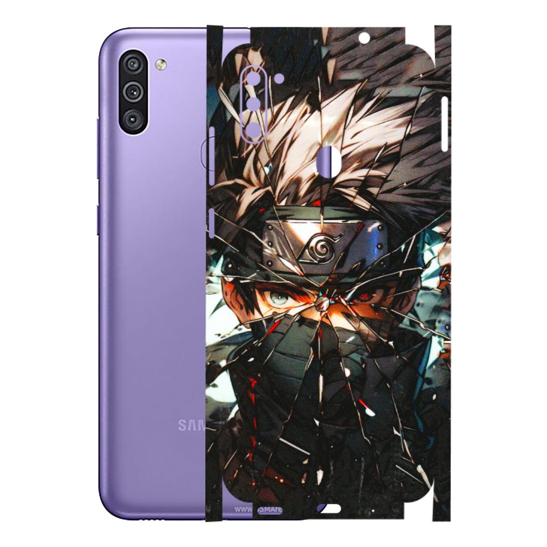 Samsung M/F/Note/Flip and C Phone Skins (All Models) - Kakashi Shattered Glass Effect - 3D Embossed Finish (L-237) Samsung Galaxy M11