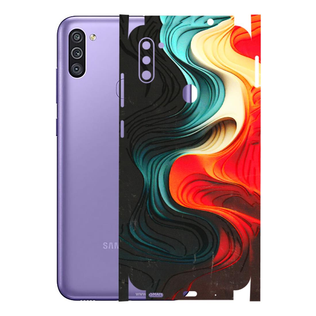 Samsung M/F/Note/Flip and C Phone Skins (All Models) - The Silky Swirl - 3D Embossed Finish (L-240) Samsung Galaxy M11