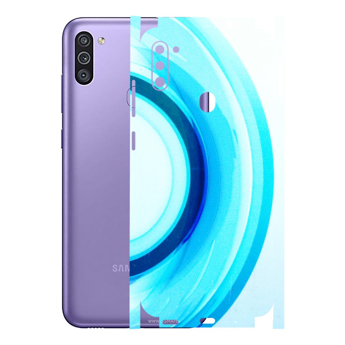 Samsung M/F/Note/Flip and C Phone Skins (All Models) - The Blue Curve - 3D Embossed Finish (L-244) Samsung Galaxy M11