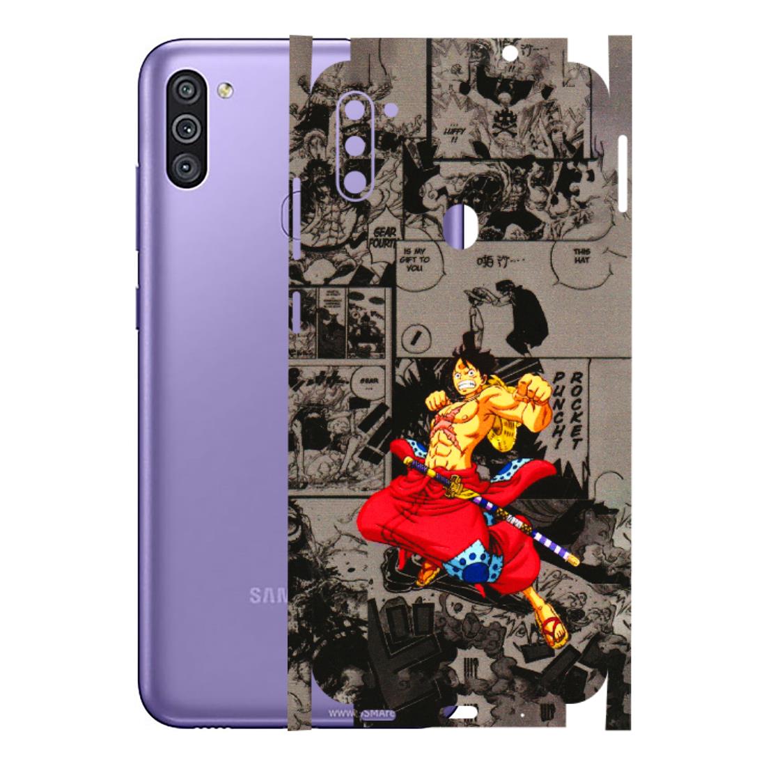 Samsung M/F/Note/Flip and C Phone Skins (All Models) - One Piece Rocket Punch Manga - 3D Embossed Finish (L-25) Samsung Galaxy M11