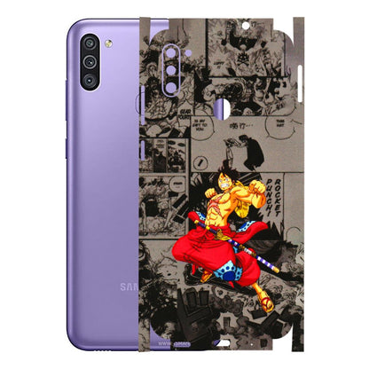 Samsung M/F/Note/Flip and C Phone Skins (All Models) - One Piece Rocket Punch Manga - 3D Embossed Finish (L-25) Samsung Galaxy M11