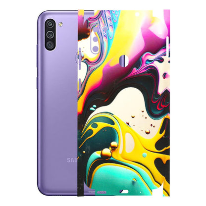 Samsung M/F/Note/Flip and C Phone Skins (All Models) - Multicolor Abstract pattern - 3D Embossed Finish (L-254) Samsung Galaxy M11