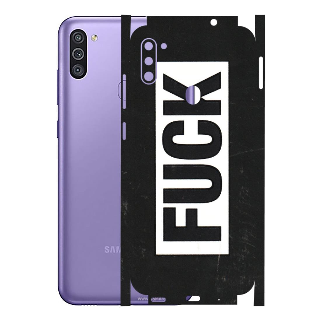 Samsung M/F/Note/Flip and C Phone Skins (All Models) - The F Word - 3D Embossed Finish (L-255) Samsung Galaxy M11