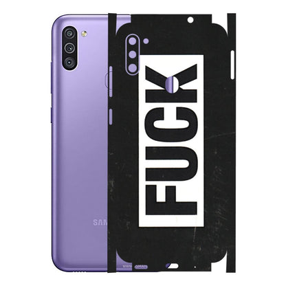 Samsung M/F/Note/Flip and C Phone Skins (All Models) - The F Word - 3D Embossed Finish (L-255) Samsung Galaxy M11
