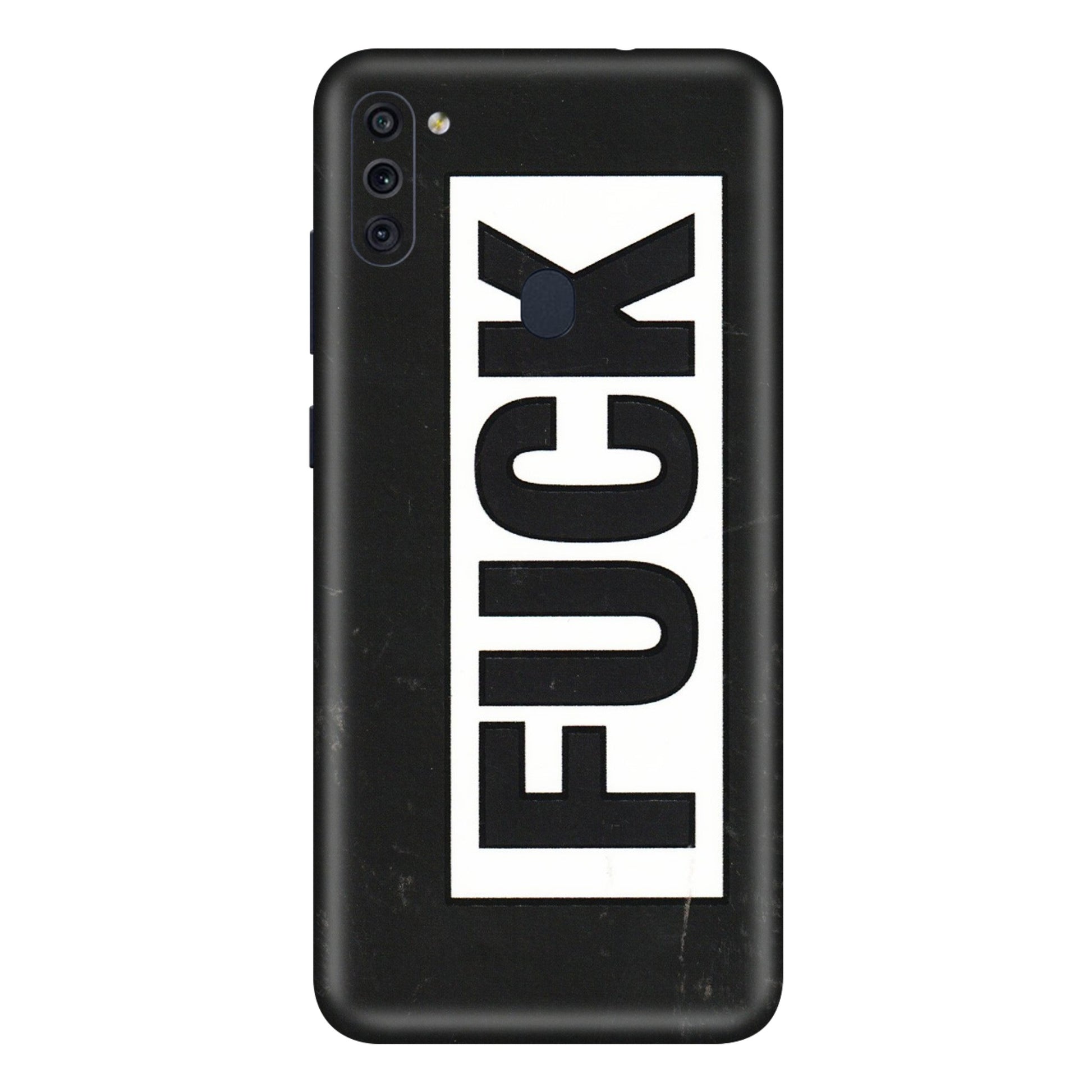 Samsung M/F/Note/Flip and C Phone Skins (All Models) - The F Word - 3D Embossed Finish (L-255) Samsung Galaxy M11