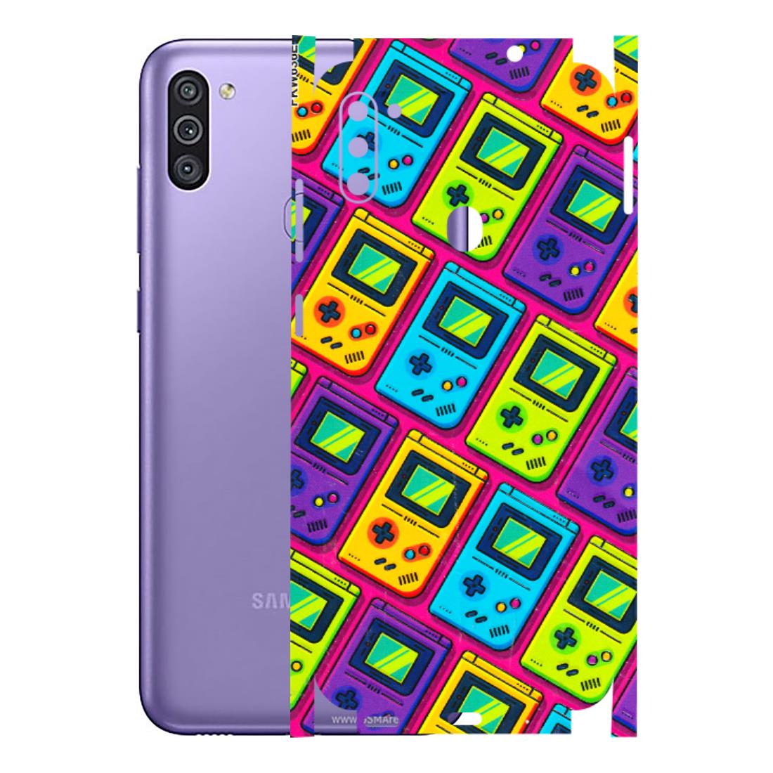 Samsung M/F/Note/Flip and C Phone Skins (All Models) - Gameboy Colourful - 3D Embossed Finish (L-266) Samsung Galaxy M11