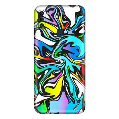 Samsung M/F/Note/Flip and C Phone Skins (All Models) - Abstract Colour Paints - 3D Embossed Finish (L-271) Samsung Galaxy M11