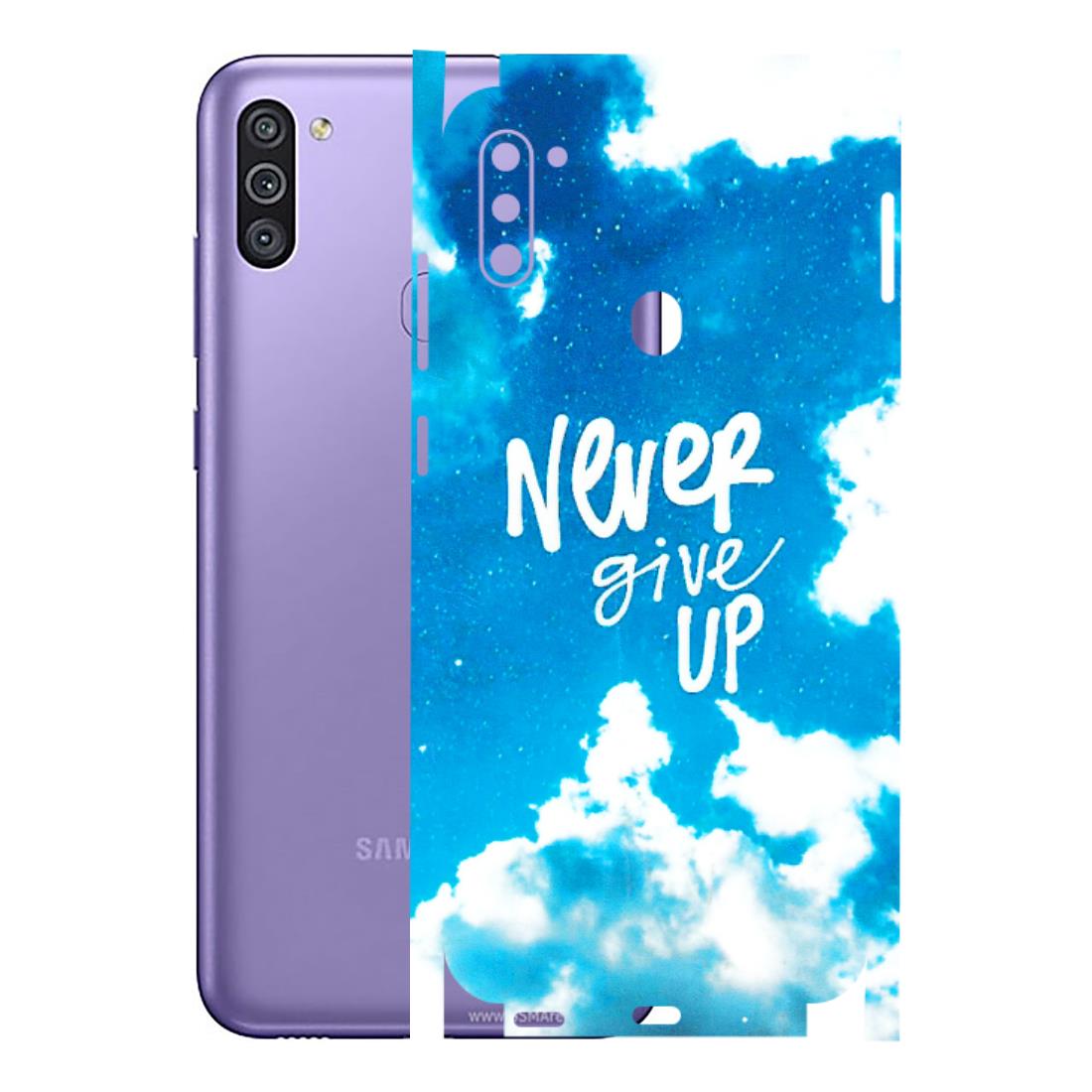 Samsung M/F/Note/Flip and C Phone Skins (All Models) - Never Give Up - 3D Embossed Finish (L-279) Samsung Galaxy M11