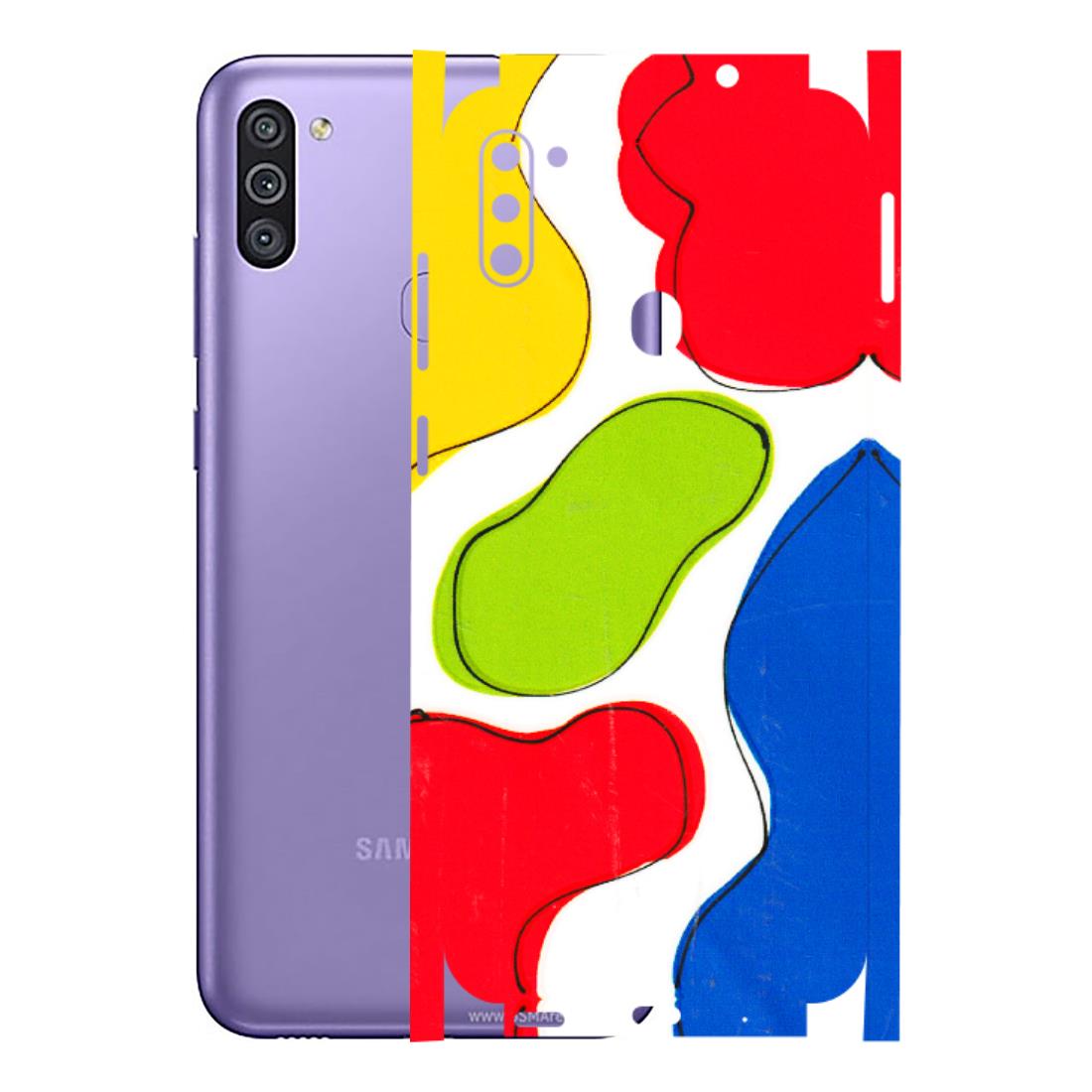 Samsung M/F/Note/Flip and C Phone Skins (All Models) - RGB Colour Paint - 3D Embossed Finish (L-284) Samsung Galaxy M11