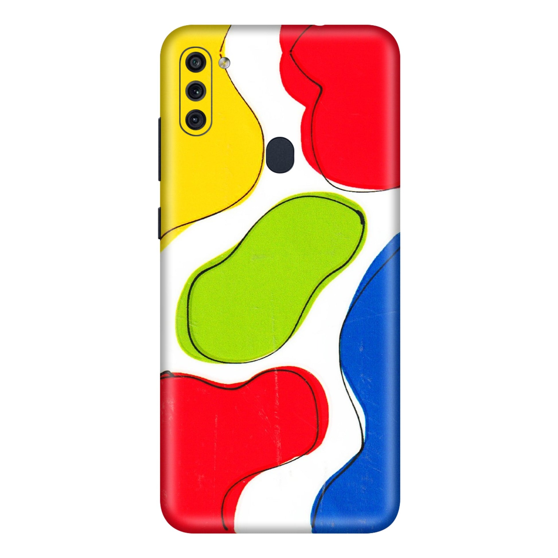 Samsung M/F/Note/Flip and C Phone Skins (All Models) - RGB Colour Paint - 3D Embossed Finish (L-284) Samsung Galaxy M11