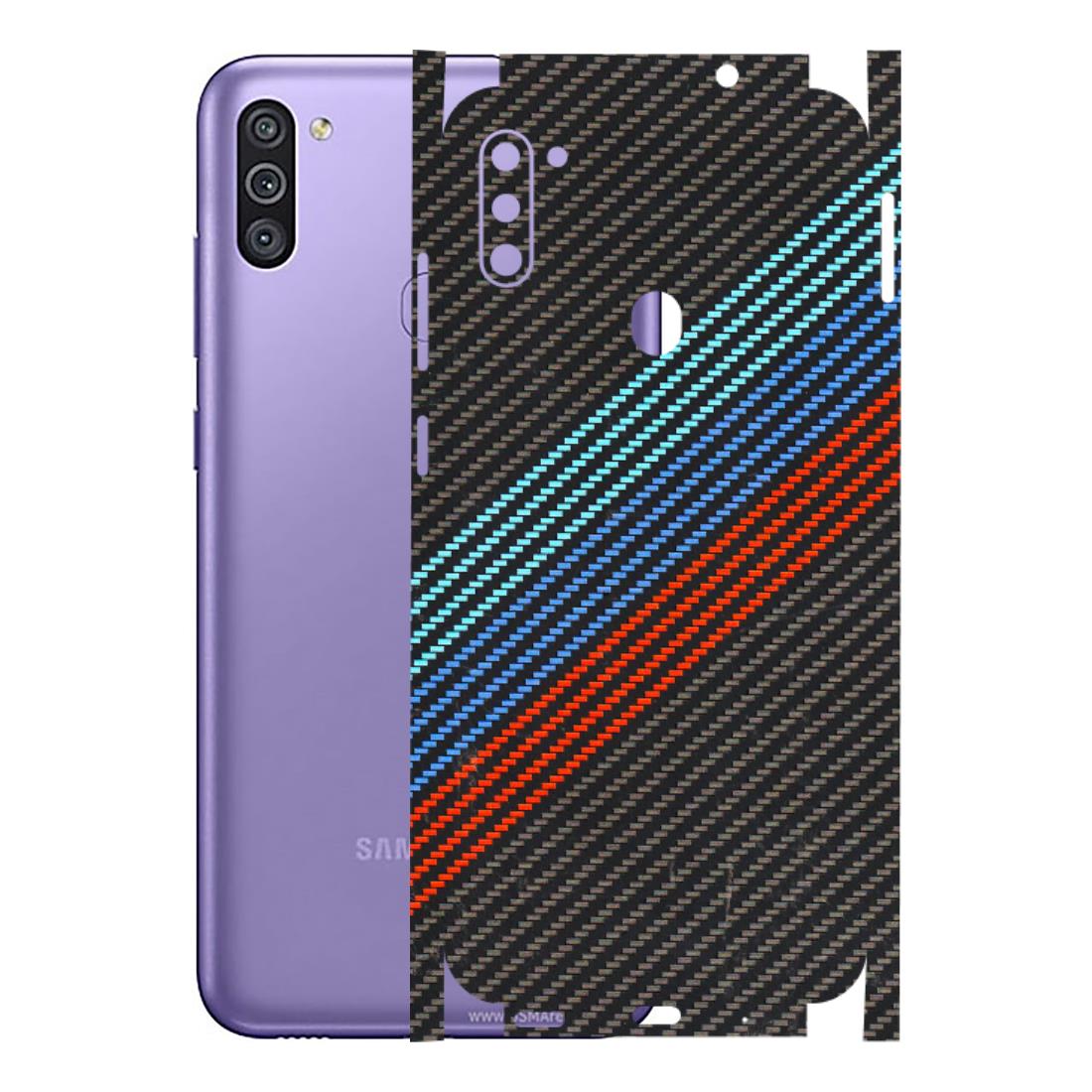 Samsung M/F/Note/Flip and C Phone Skins (All Models) - Carbon BM - 3D Embossed Finish (L-302) Samsung Galaxy M11