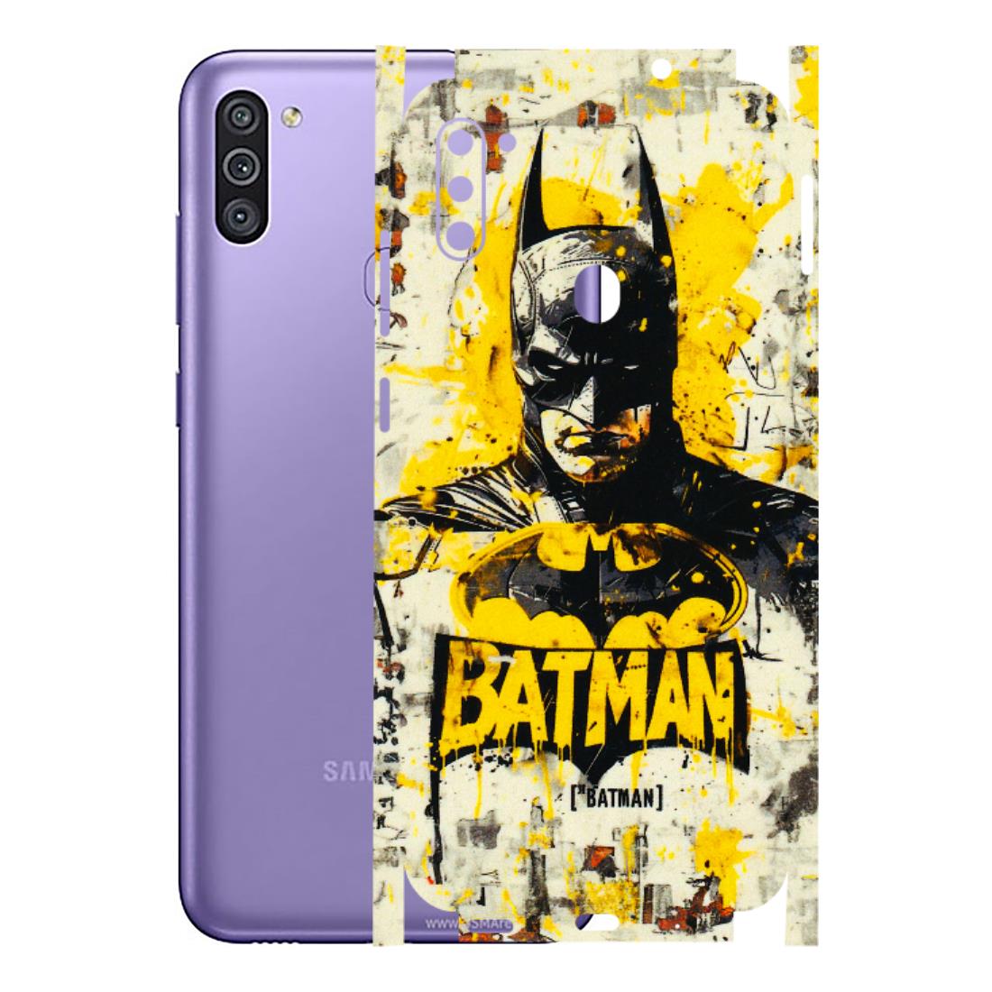 Samsung M/F/Note/Flip and C Phone Skins (All Models) - Batman Yellow BT - 3D Embossed Finish (L-304) Samsung Galaxy M11
