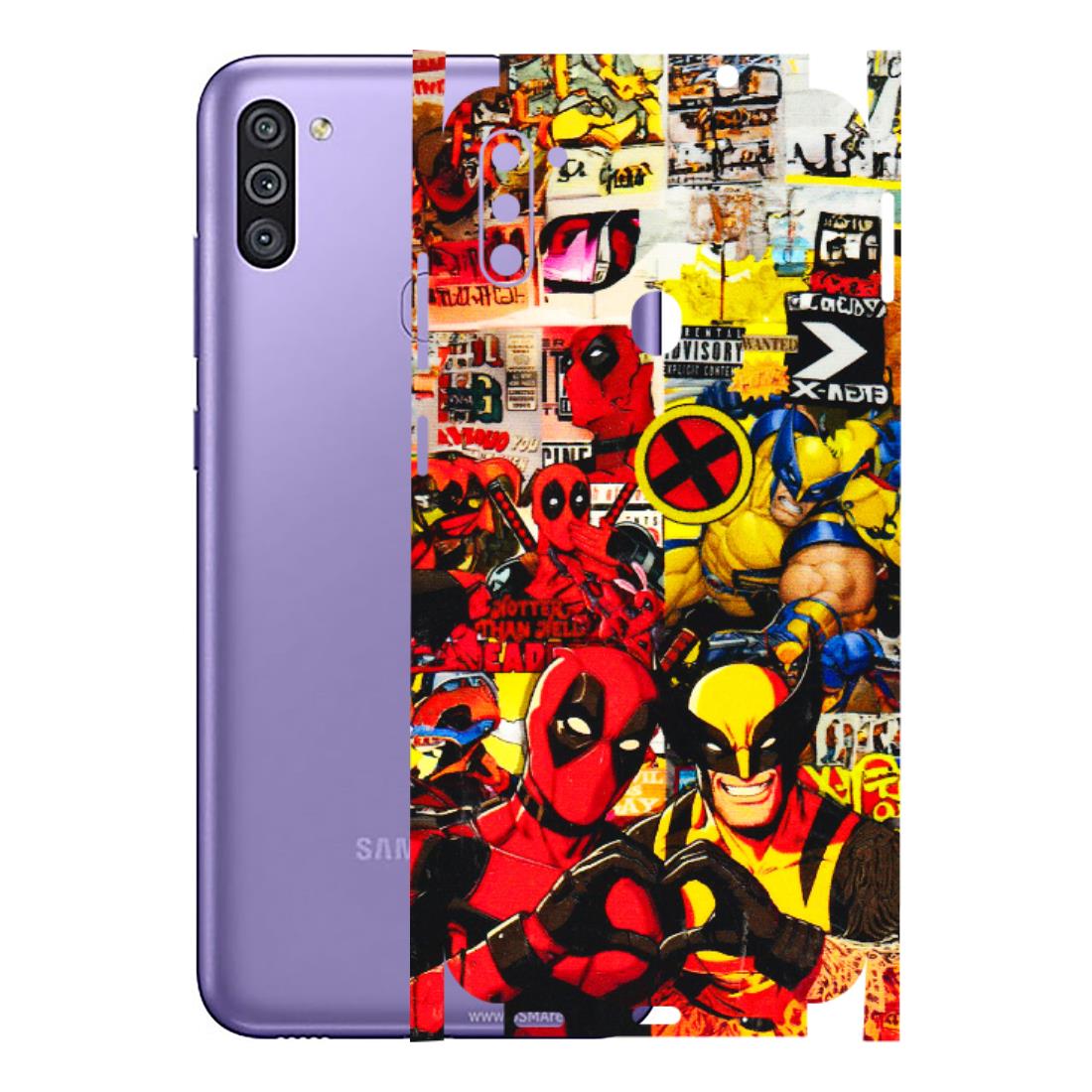 Samsung M/F/Note/Flip and C Phone Skins (All Models) - Spidy Wolverine - 3D Embossed Finish (L-310) Samsung Galaxy M11