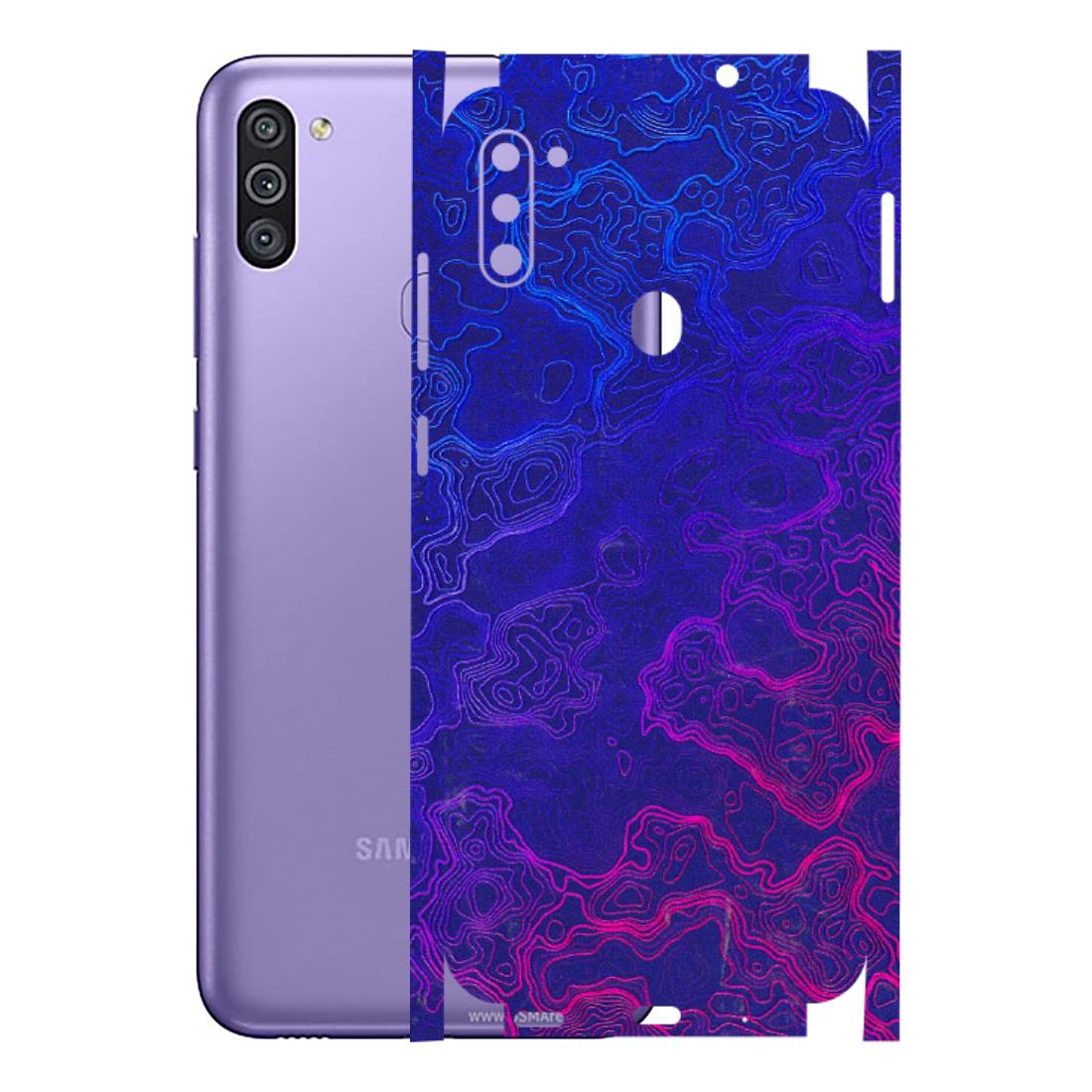 Samsung M/F/Note/Flip and C Phone Skins (All Models) - Purple Ripples Swirl - 3D Embossed Finish (L-314) Samsung Galaxy M11