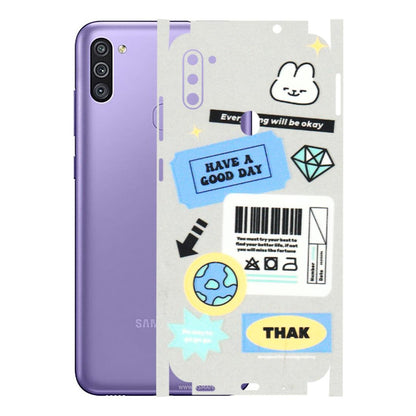 Samsung M/F/Note/Flip and C Phone Skins (All Models) - Will Be Okay Design - 3D Embossed Finish (L-316) Samsung Galaxy M11