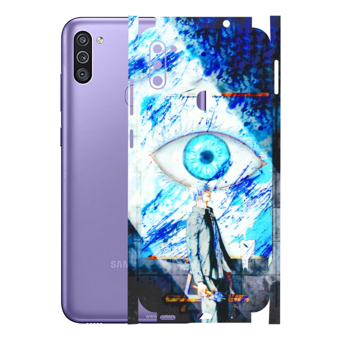 Samsung M/F/Note/Flip and C Phone Skins (All Models) - Anime Sea Blue Eye - 3D Embossed Finish (L-318) Samsung Galaxy M11