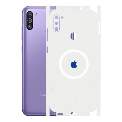 Samsung M/F/Note/Flip and C Phone Skins (All Models) - iPhone Magsafe Logo - 3D Embossed Finish (L-320) Samsung Galaxy M11