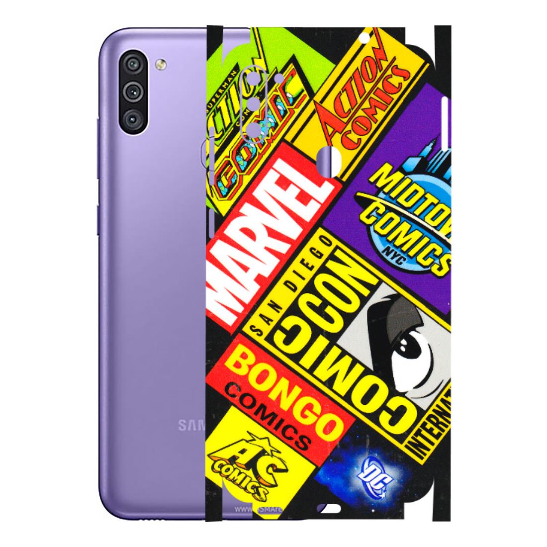 Samsung M/F/Note/Flip and C Phone Skins (All Models) - Bongo Comic Con - 3D Embossed Finish (L-325) Samsung Galaxy M11