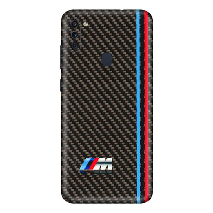 Samsung M/F/Note/Flip and C Phone Skins (All Models) - BM Carbon Fiber Feels - 3D Embossed Finish (L-38) Samsung Galaxy M11