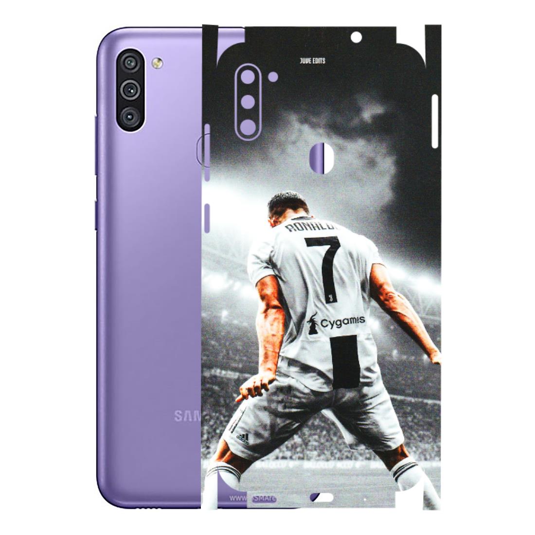 Samsung M/F/Note/Flip and C Phone Skins (All Models) - Ronaldo CR7 Crazy - 3D Embossed Finish (L-44) Samsung Galaxy M11
