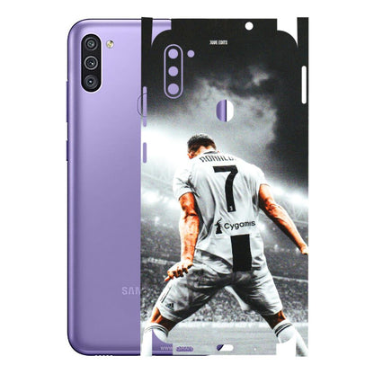 Samsung M/F/Note/Flip and C Phone Skins (All Models) - Ronaldo CR7 Crazy - 3D Embossed Finish (L-44) Samsung Galaxy M11