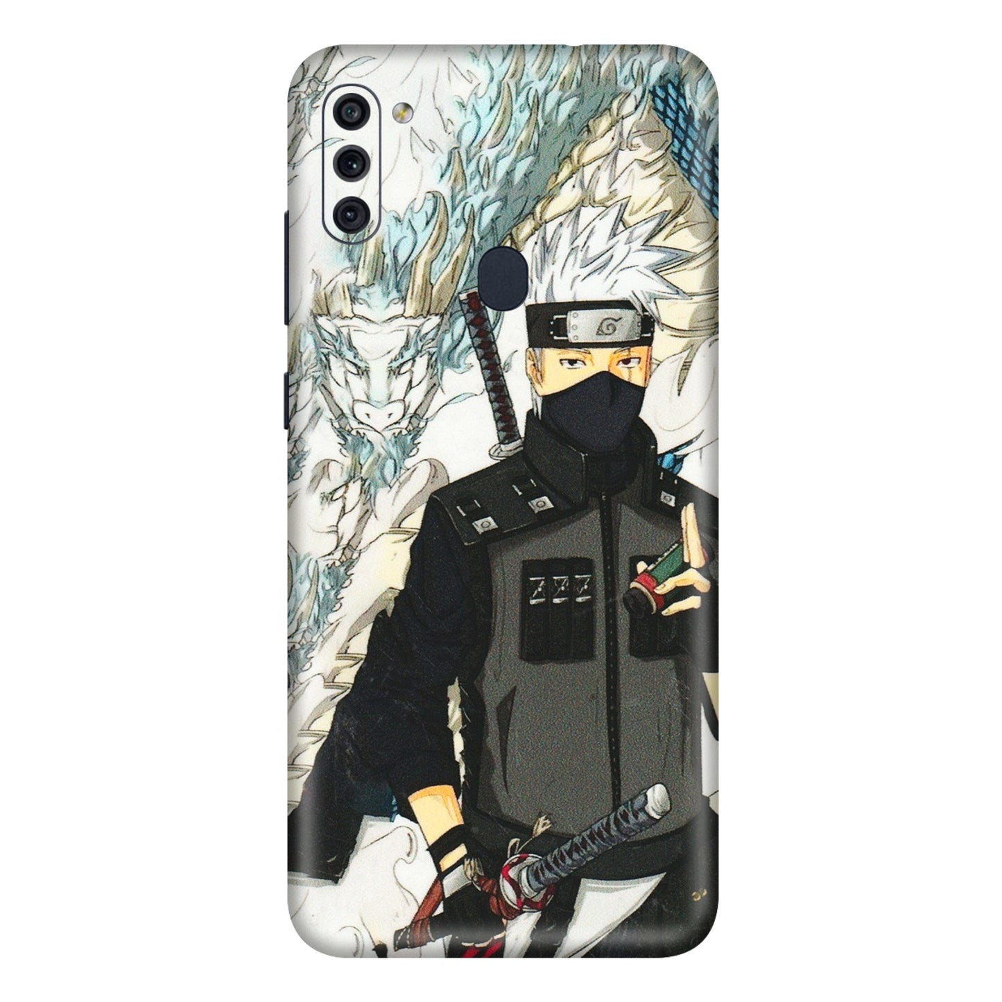 Samsung M/F/Note/Flip and C Phone Skins (All Models) - Kakashi Hatake Naruto Anime - 3D Embossed Finish (L-46) Samsung Galaxy M11