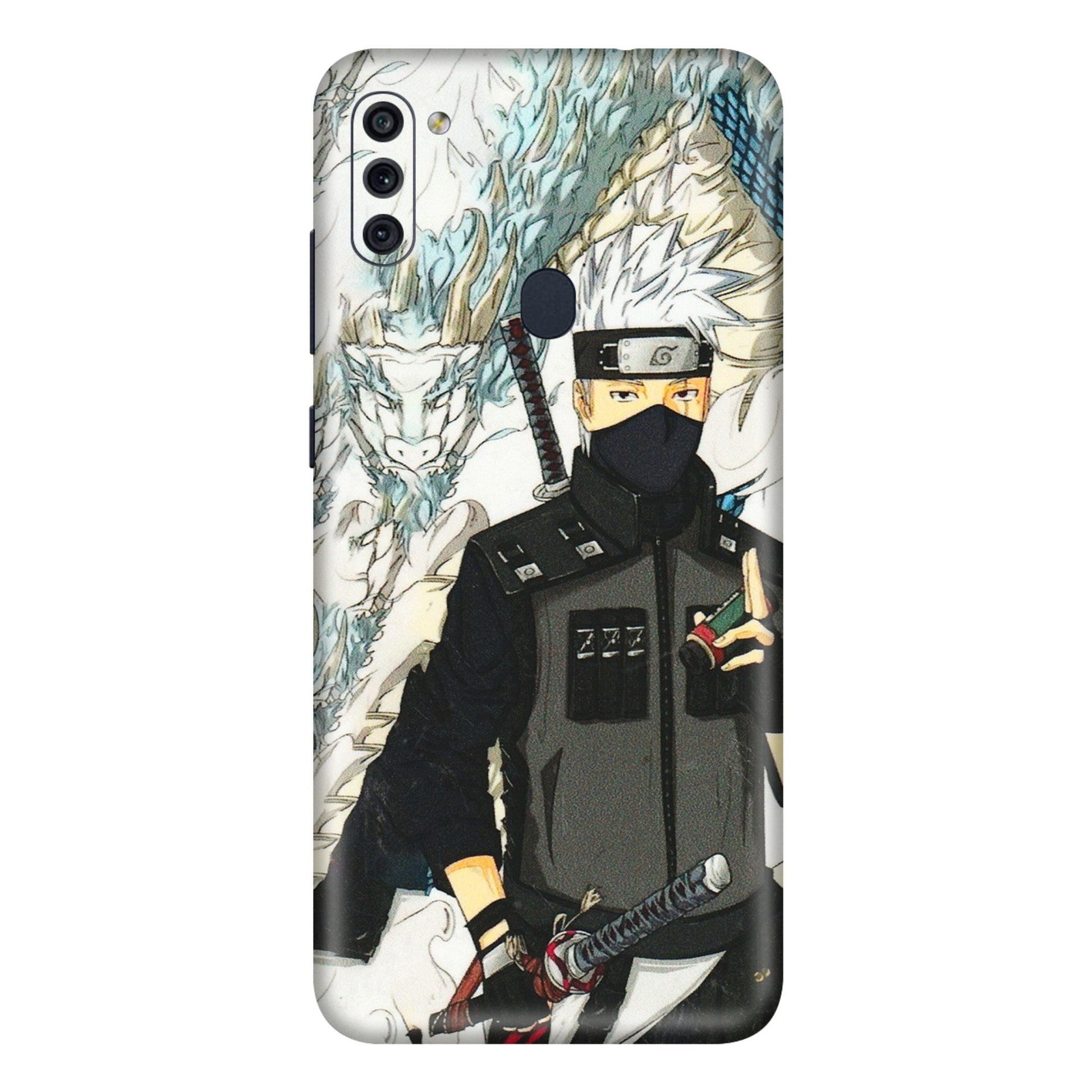 Samsung M/F/Note/Flip and C Phone Skins (All Models) - Kakashi Hatake Naruto Anime - 3D Embossed Finish (L-46) Samsung Galaxy M11