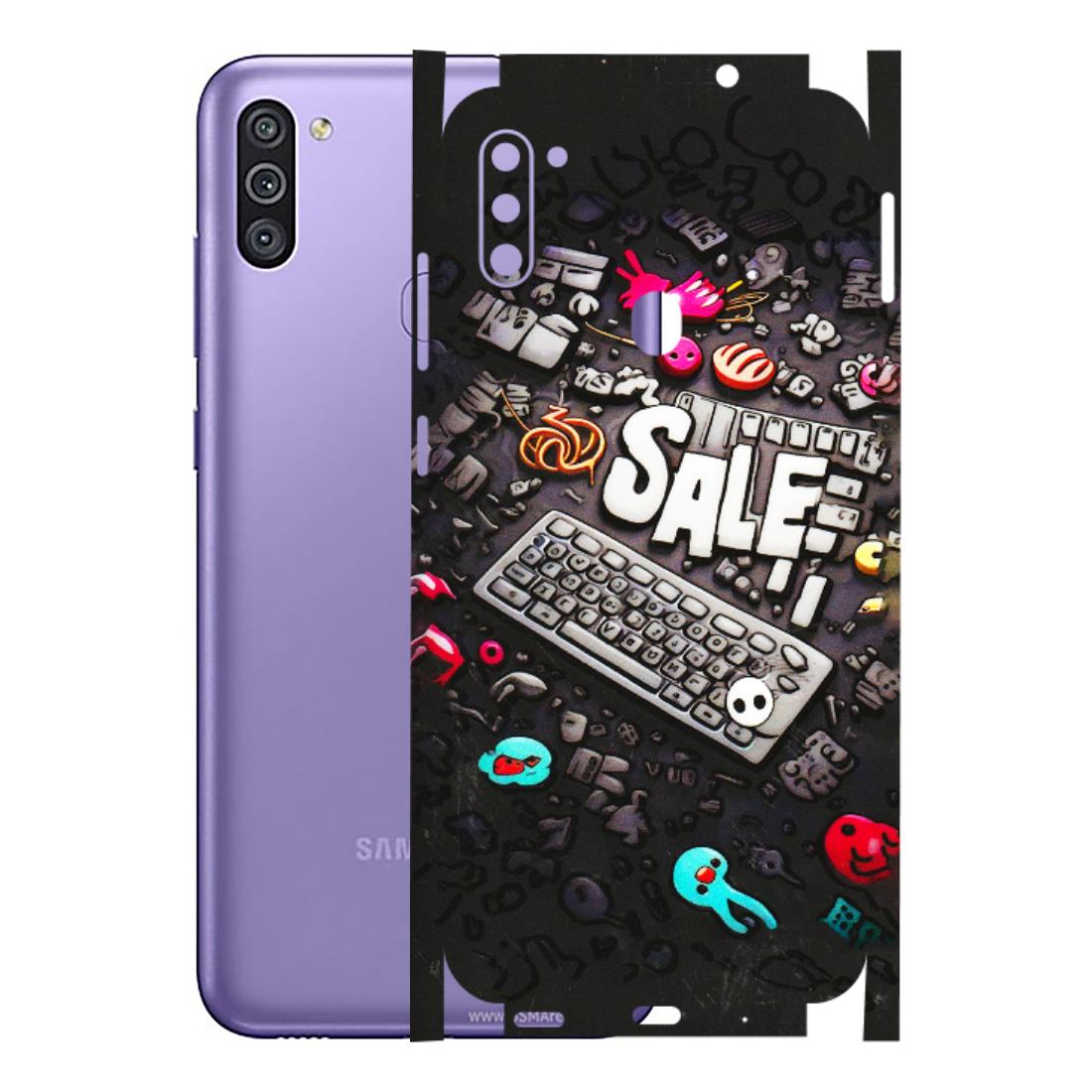 Samsung M/F/Note/Flip and C Phone Skins (All Models) - Gadgets Sale - 3D Embossed Finish (L-50) Samsung Galaxy M11