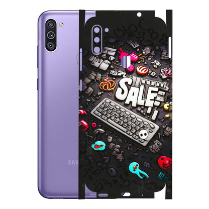 Samsung M/F/Note/Flip and C Phone Skins (All Models) - Gadgets Sale - 3D Embossed Finish (L-50) Samsung Galaxy M11