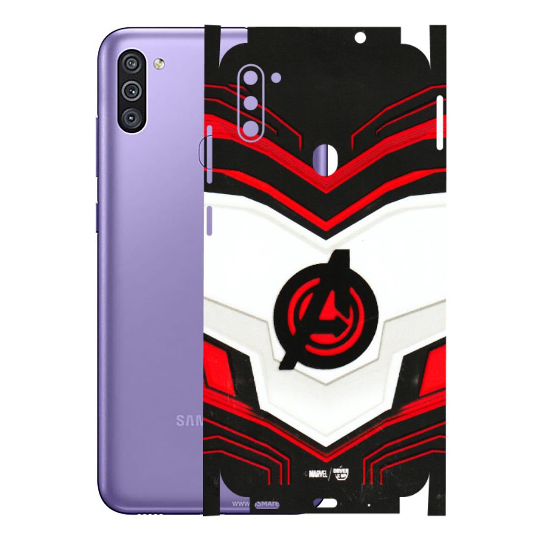 Samsung M/F/Note/Flip and C Phone Skins (All Models) - Avengers Logo - 3D Embossed Finish (L-55) Samsung Galaxy M11