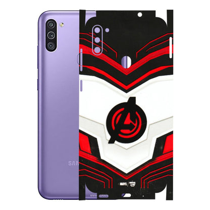 Samsung M/F/Note/Flip and C Phone Skins (All Models) - Avengers Logo - 3D Embossed Finish (L-55) Samsung Galaxy M11
