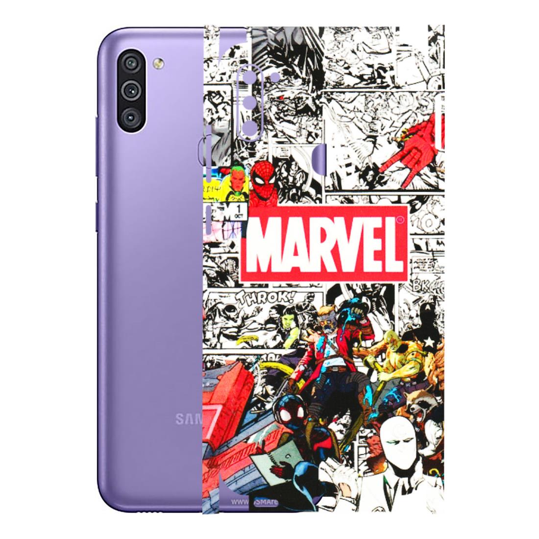 Samsung M/F/Note/Flip and C Phone Skins (All Models) - Marvel Colorful Comic - 3D Embossed Finish (L-64) Samsung Galaxy M11