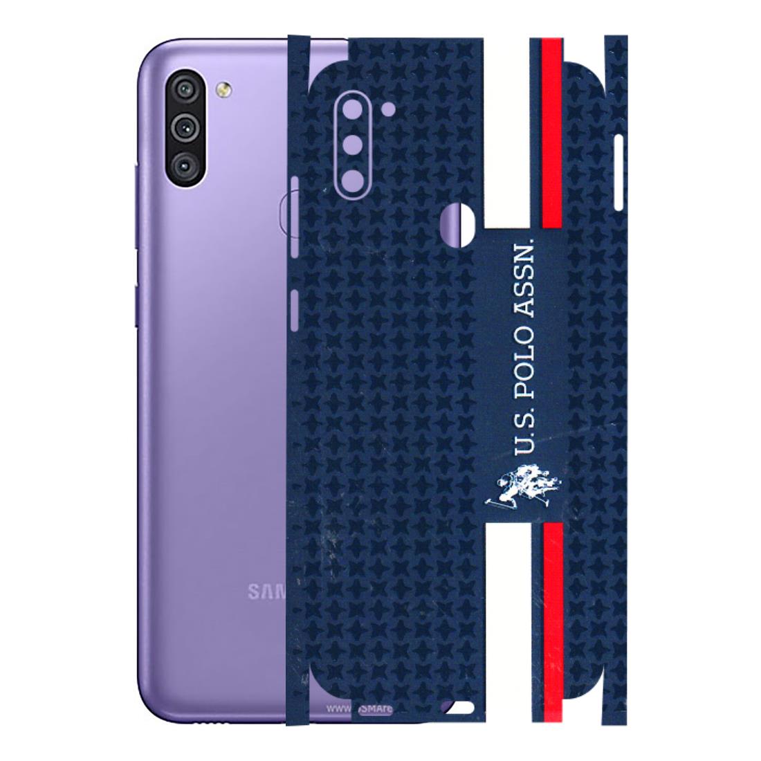 Samsung M/F/Note/Flip and C Phone Skins (All Models) - US POLO Designer Brand - 3D Embossed Finish (L-65) Samsung Galaxy M11