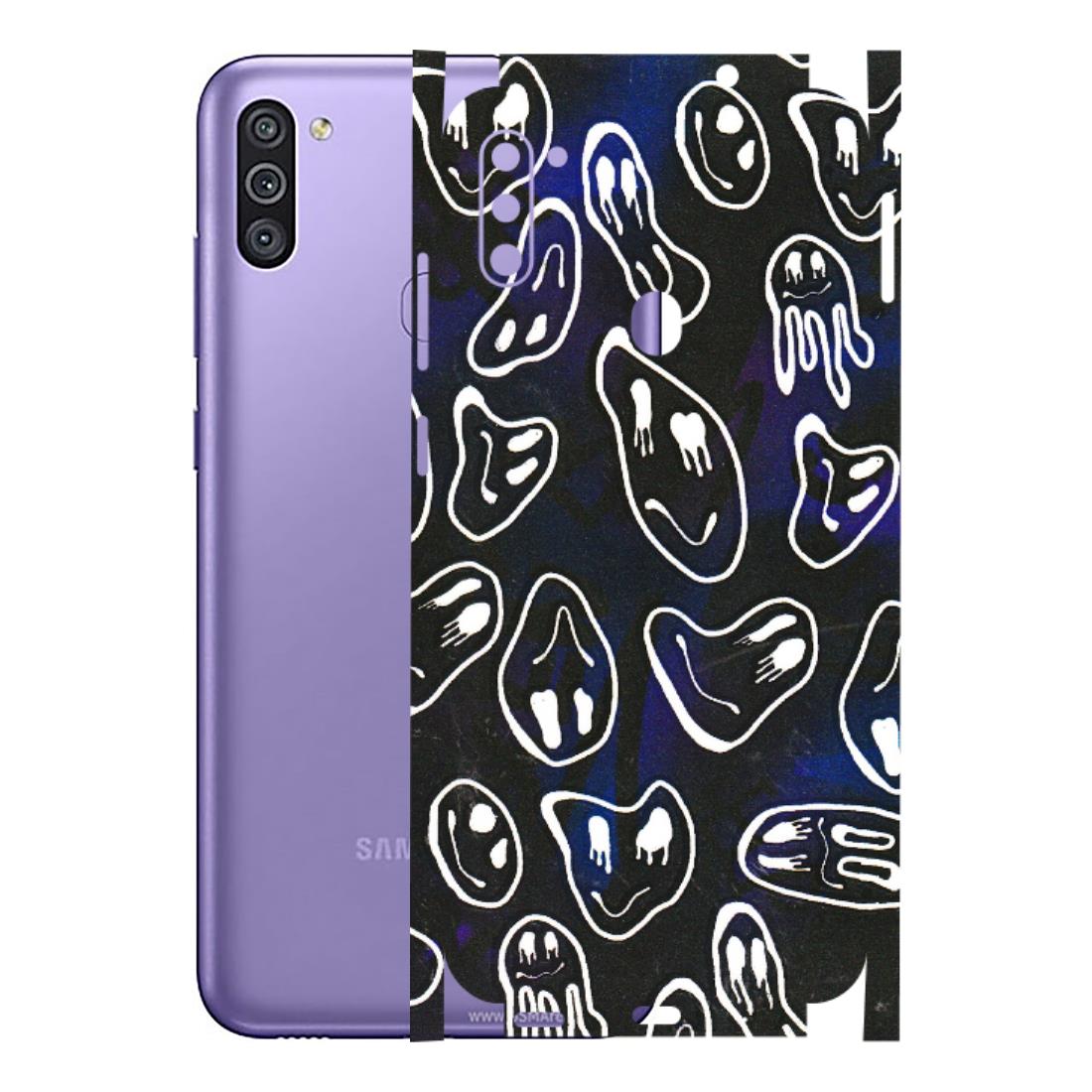 Samsung M/F/Note/Flip and C Phone Skins (All Models) - Distorted Smileys - 3D Embossed Finish (L-92) Samsung Galaxy M11