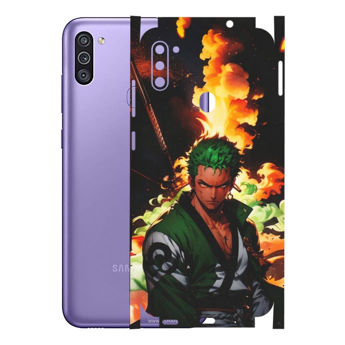 Samsung M/F/Note/Flip and C Phone Skins (All Models) - Roronoa Zoro - Matte Finish (M-102) Samsung Galaxy M11