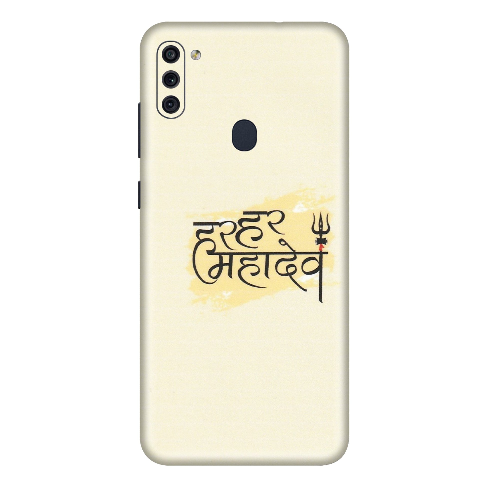 Samsung M/F/Note/Flip and C Phone Skins (All Models) - Har Har Mahadev - Matte Finish (M-10) Samsung Galaxy M11