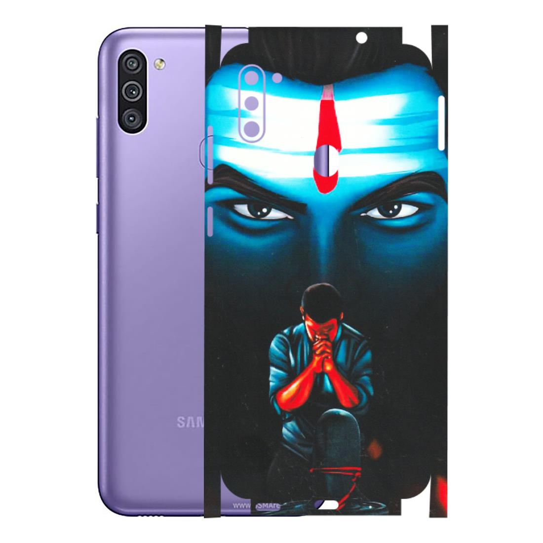 Samsung M/F/Note/Flip and C Phone Skins (All Models) - Mahakal Bhakt - Matte Finish (M-112) Samsung Galaxy M11