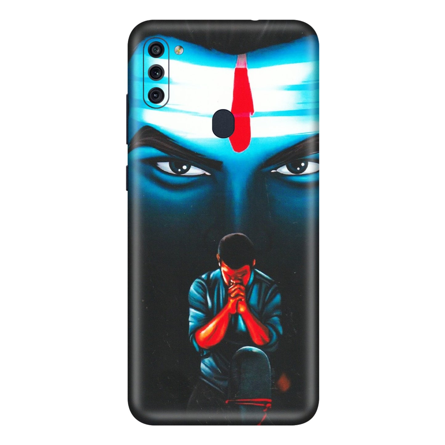 Samsung M/F/Note/Flip and C Phone Skins (All Models) - Mahakal Bhakt - Matte Finish (M-112) Samsung Galaxy M11